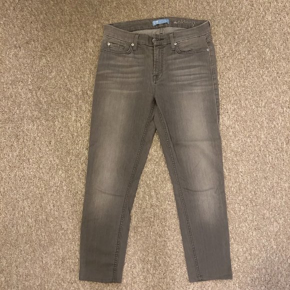 7 for All Mankind - b(air) ANKLE the SKINNY IN ALDER GREY -28 - Picture 5 of 9